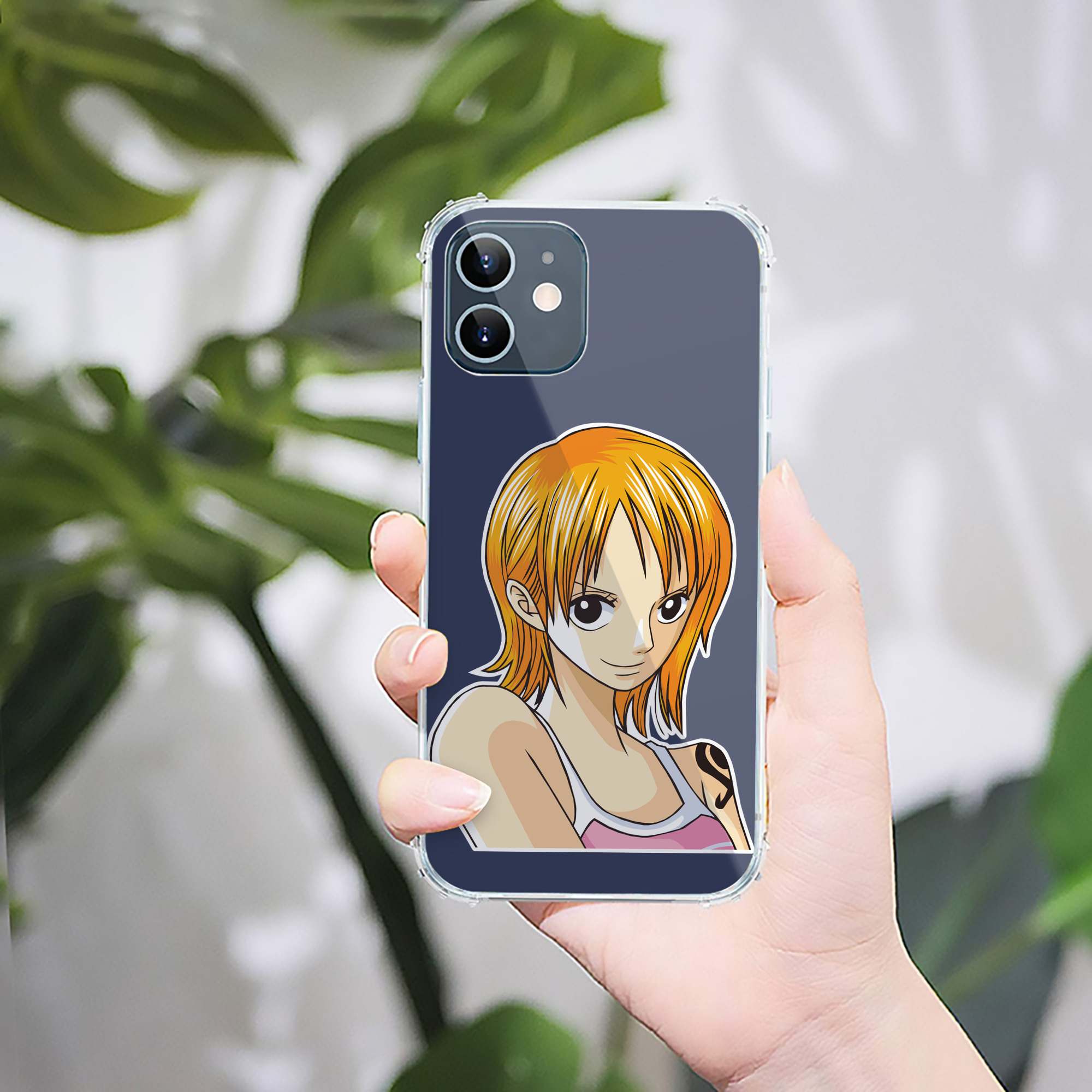 （画像用） ワンピース ナミ ONE PIECE Nami 【iPhone 12シリーズ対応】透明スマホケース（クリアソフトケース）